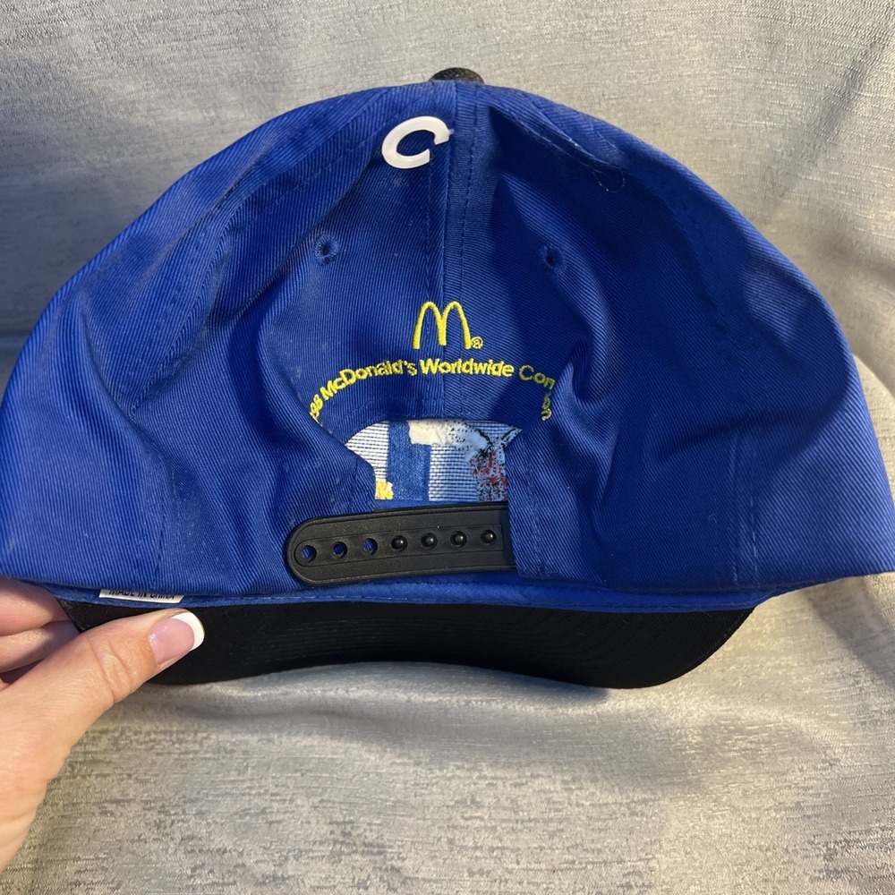 Vintage 1998 McDonald's & Disney Global Alliance Baseball Cap Hat ADJ SNAPBACK - Picture 2 of 4